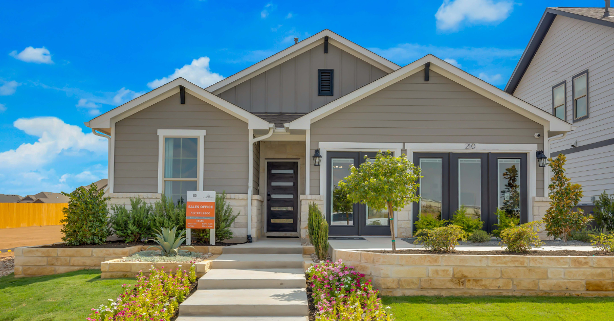 Monochromatic with White Accents Farmhouse Exterior