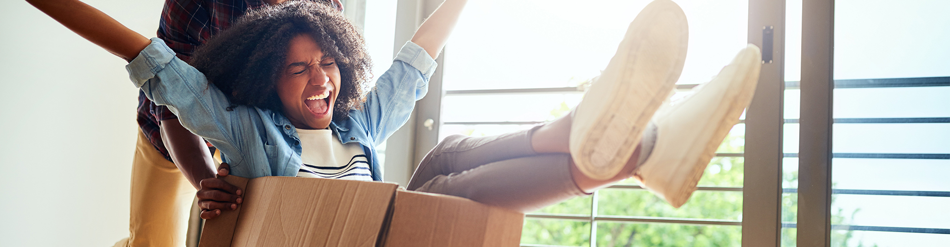 A person sitting on a table.