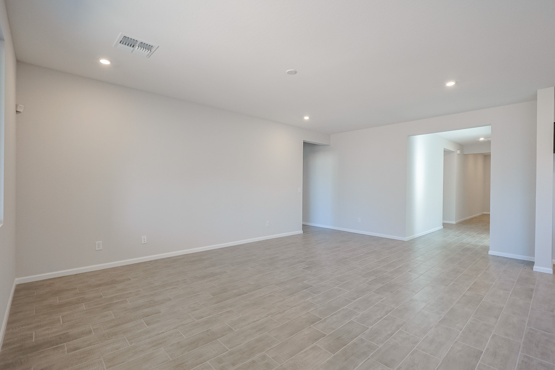 A room with white walls.