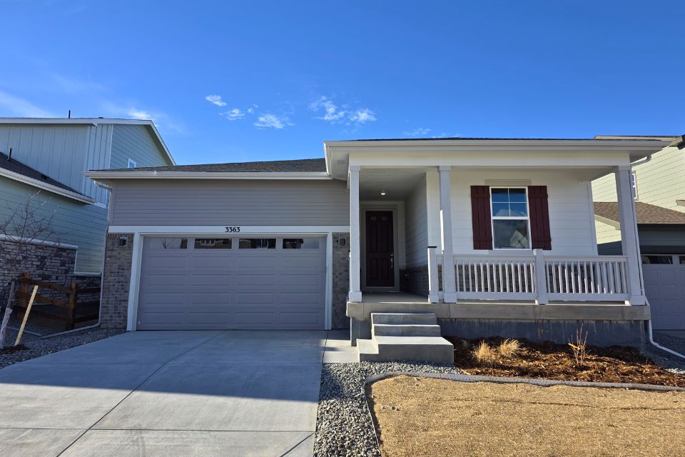 A house with a garage.