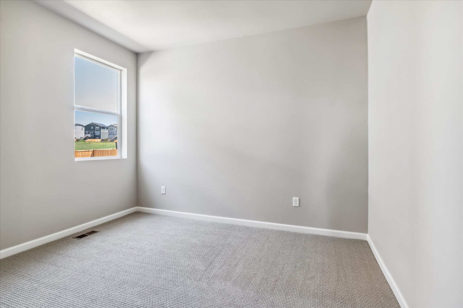 A room with a window.