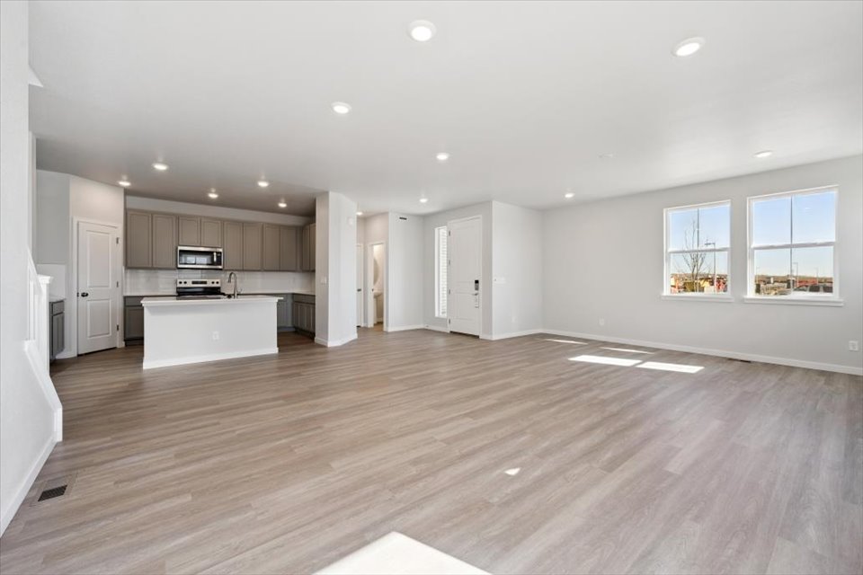 A large empty kitchen.