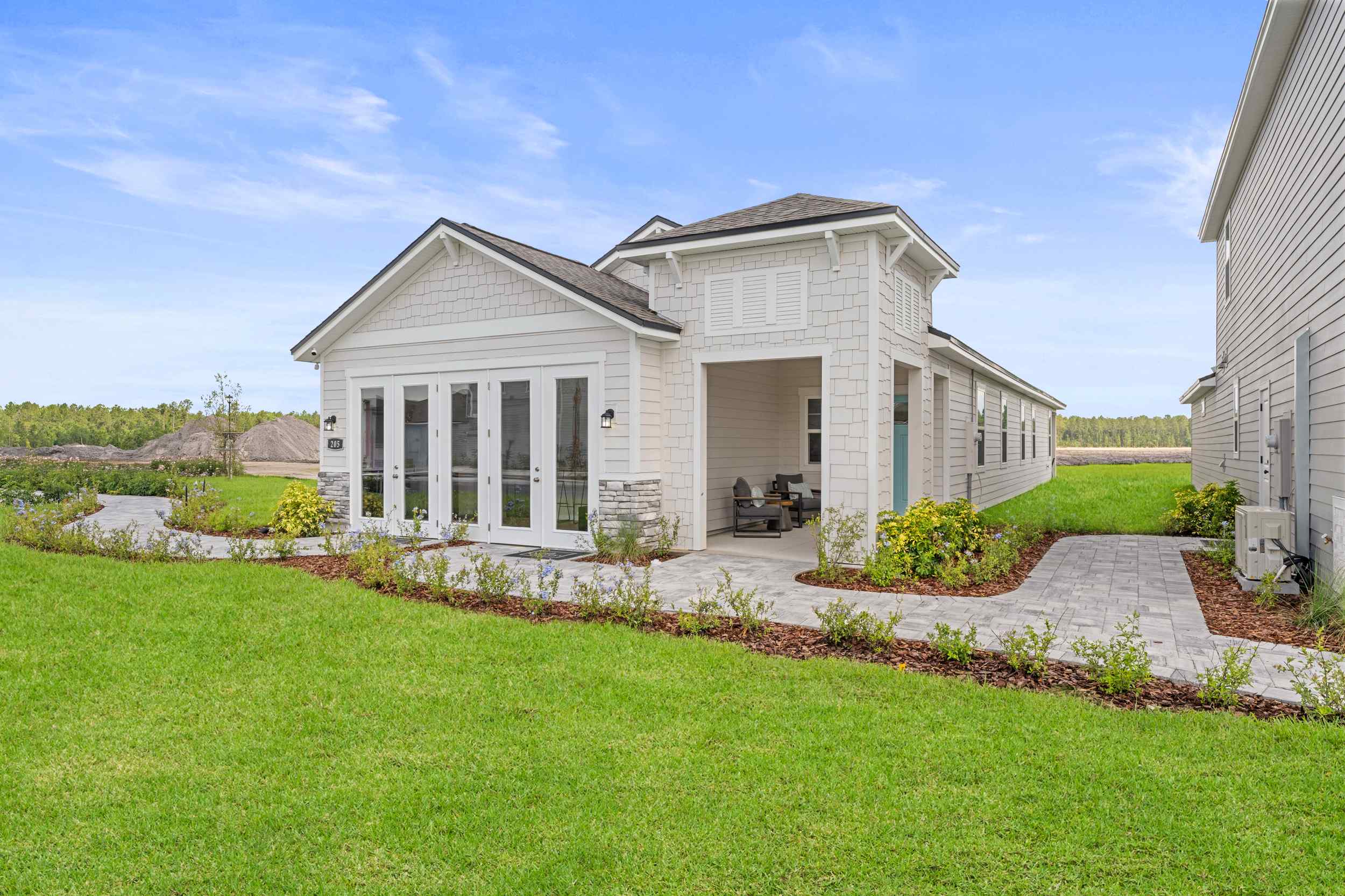 Laurel II Model Home Exterior from Front Right Angle at Camden Woods in Kingsland, GA