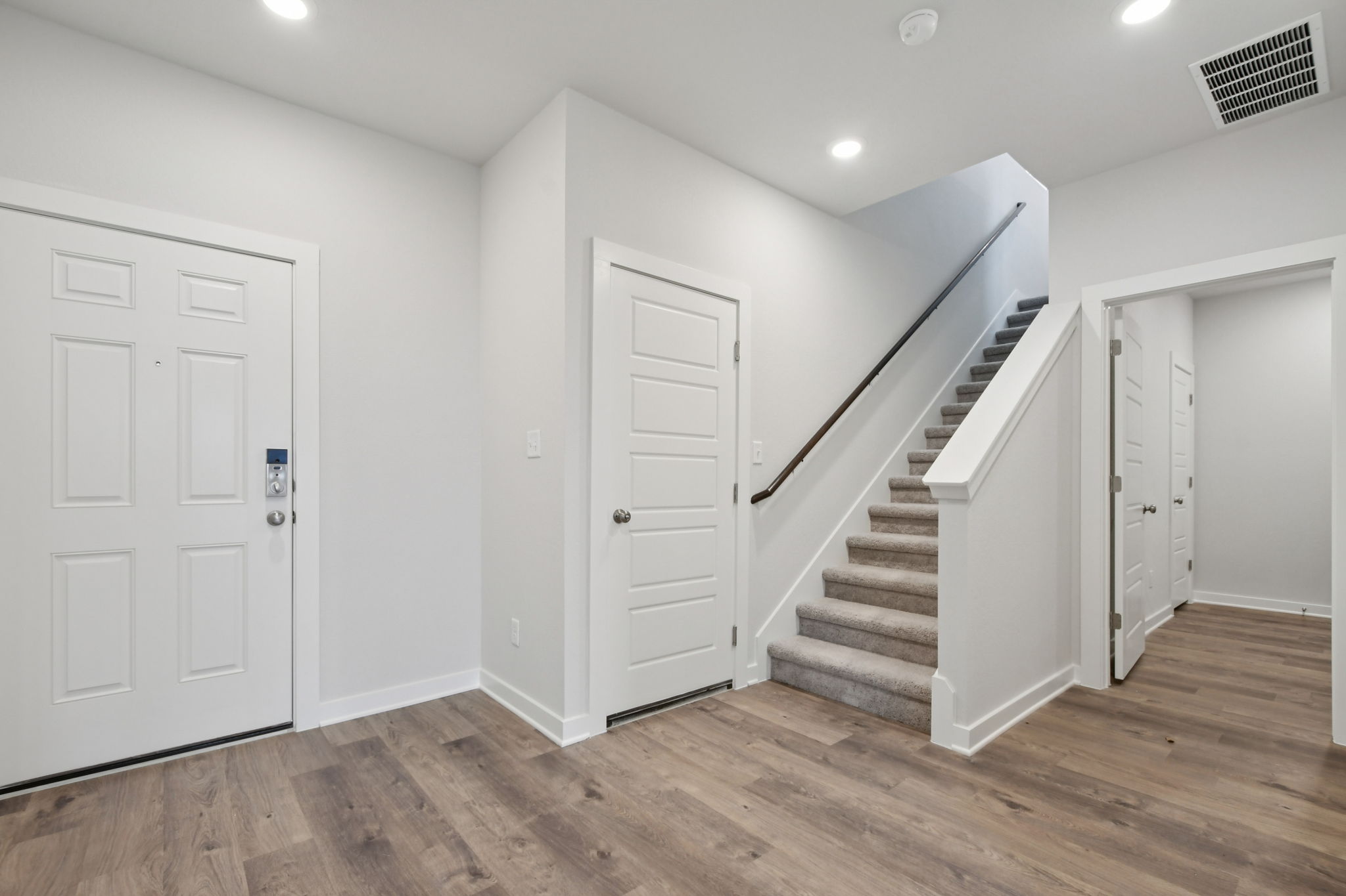 A staircase in a house.