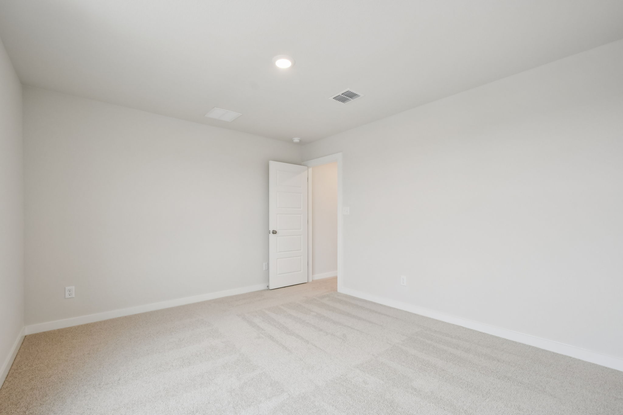 A room with white walls.