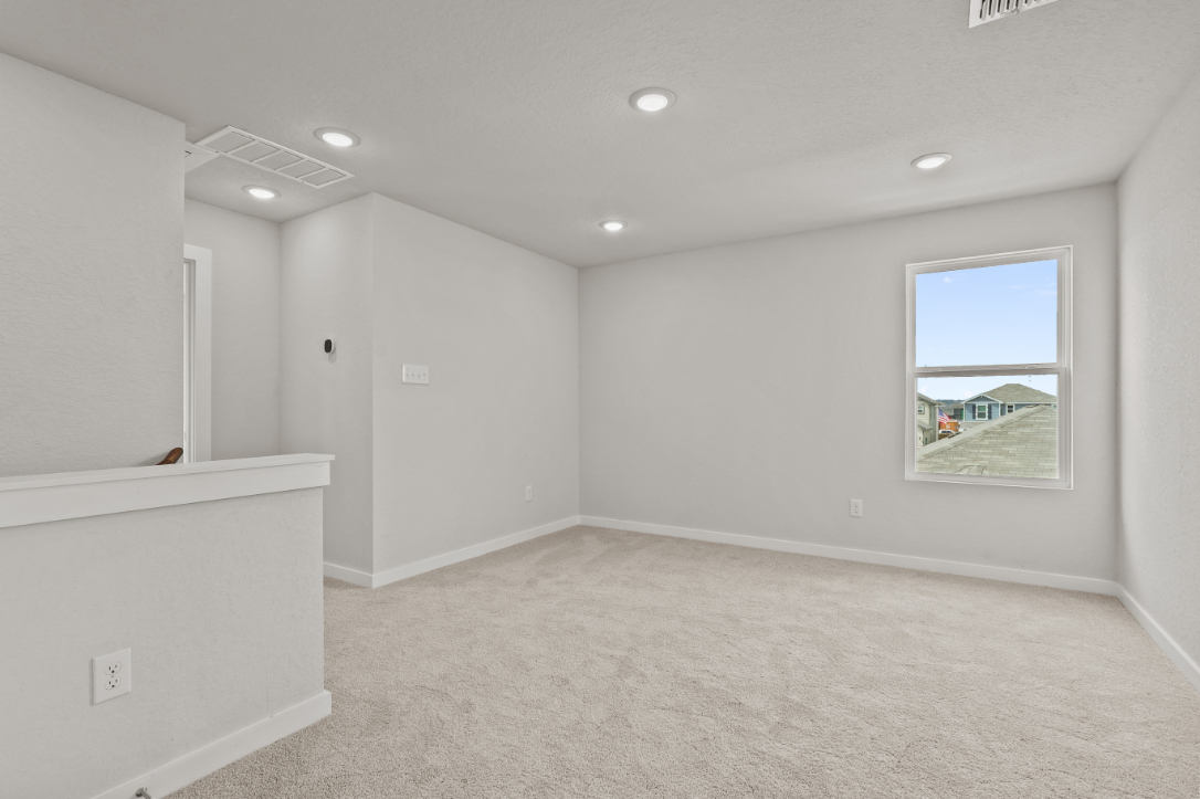 A room with white walls.